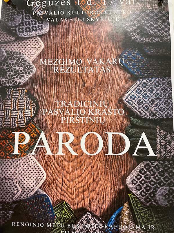Pasvalio mezgėjų pirštinės